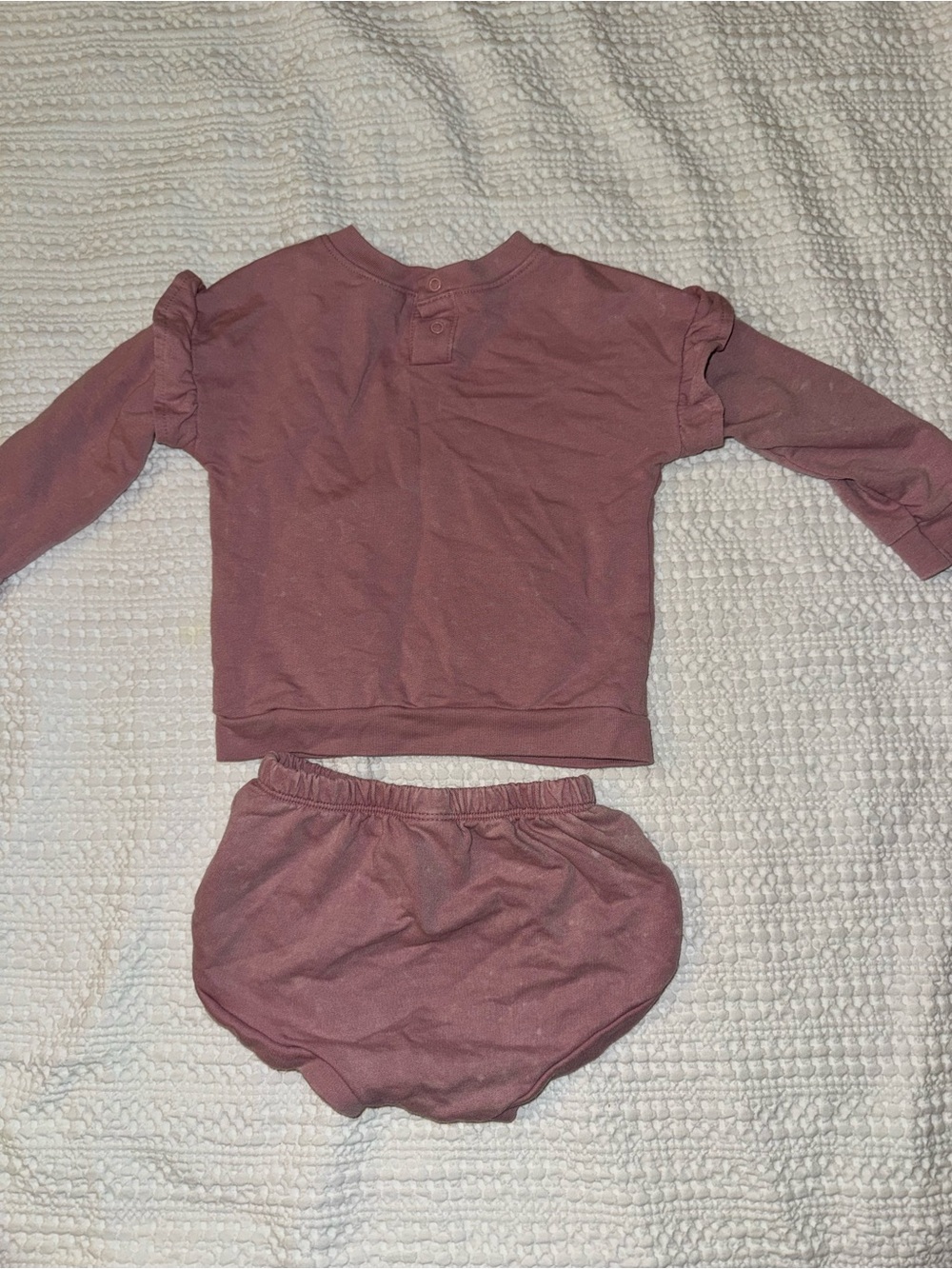 Cat & Jack Rose Pink Girls Matching Top and Bloomers